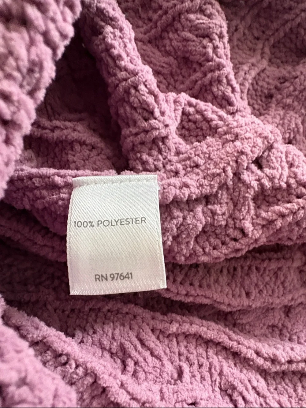 J. Jill Lavender Chenille  Cozy Crewneck Sweater